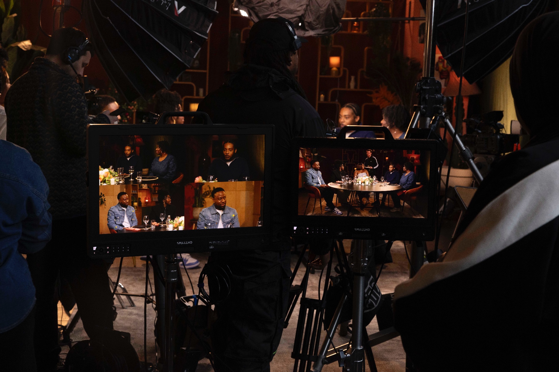 Wide of the set during production