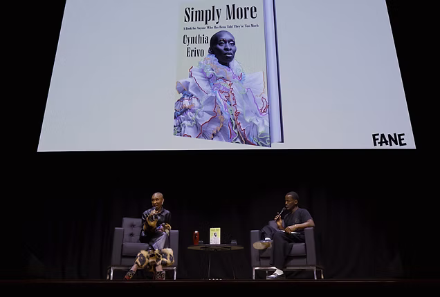 Cynthia Erivo on stage during the Simply More live event