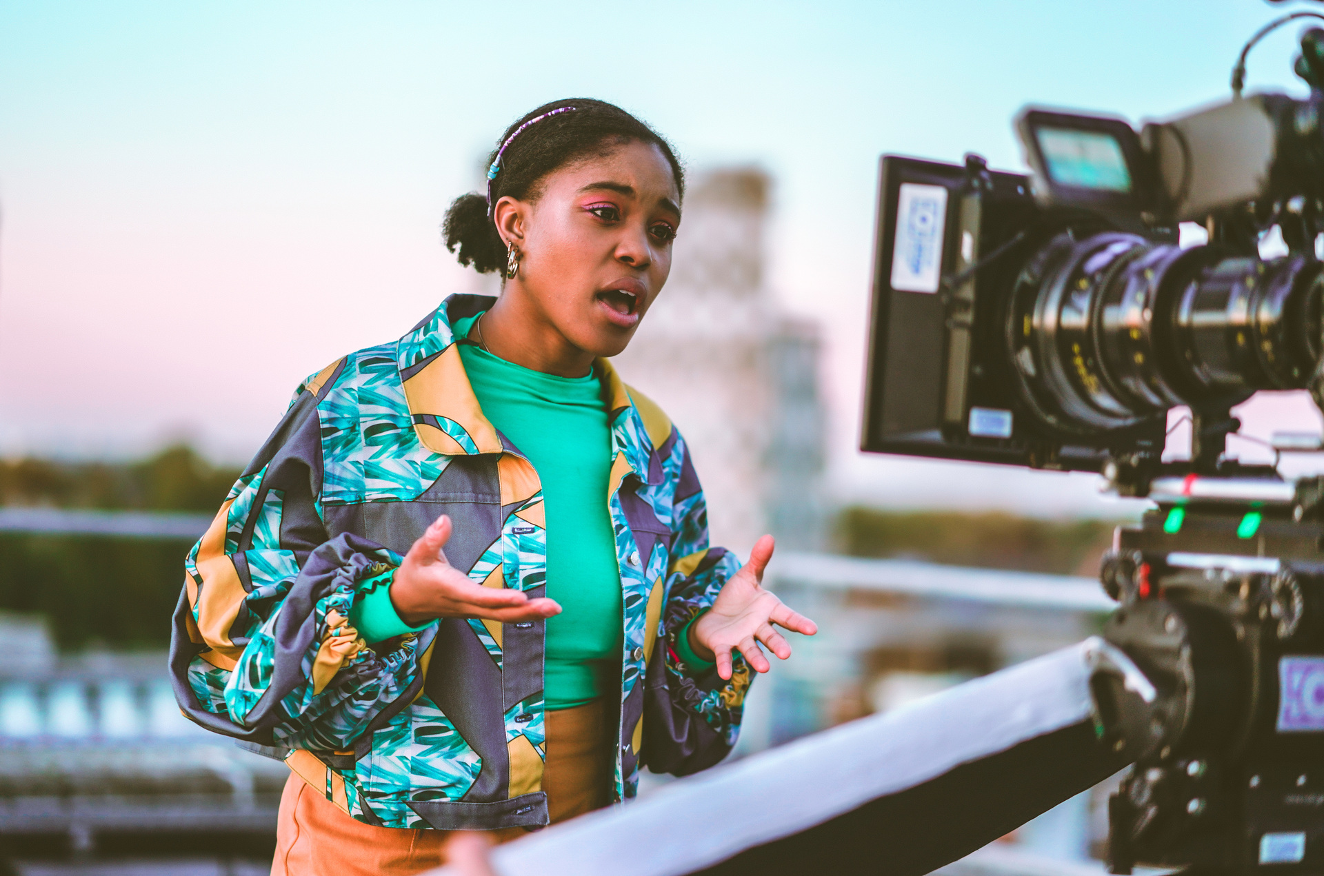 Director talking through a scene